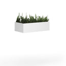 Wooden Planter 800mm For Single Wooden Lockers - White - NWOF