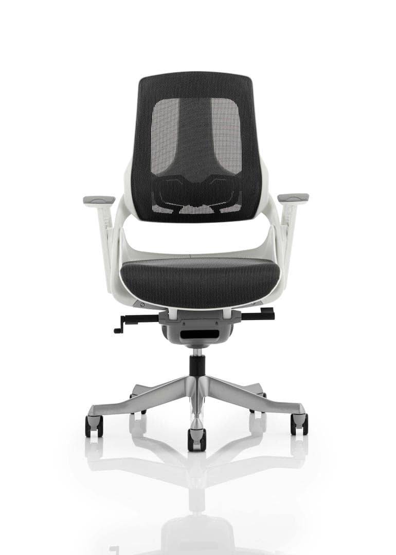 Zure Executive Chair Charcoal Mesh With Arms - NWOF