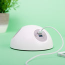 Pluto Domed On-Surface Power Module With 2 x UK Sockets & 1 x TUF (A&C Connectors) USB Charger - Black - NWOF