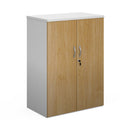 Duo Double Door Cupboard - White/Oak - NWOF