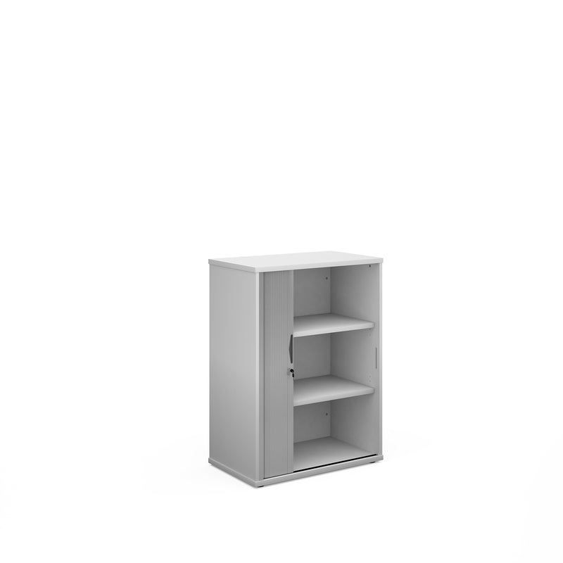Universal Single Door Tambour Cupboard - White - Flogit2us.com