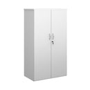 Duo Double Door Cupboard - White - NWOF
