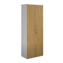 Duo Double Door Cupboard - White/Oak - NWOF