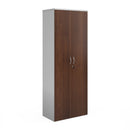 Duo Double Door Cupboard - White/Walnut - NWOF