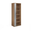 Universal Single Door Tambour Cupboard - Beech - Flogit2us.com
