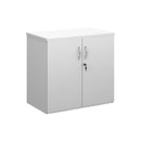 Duo Double Door Cupboard - White - NWOF