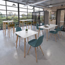 Saxon Rectangular Worktable With 4 Oak Legs - NWOF