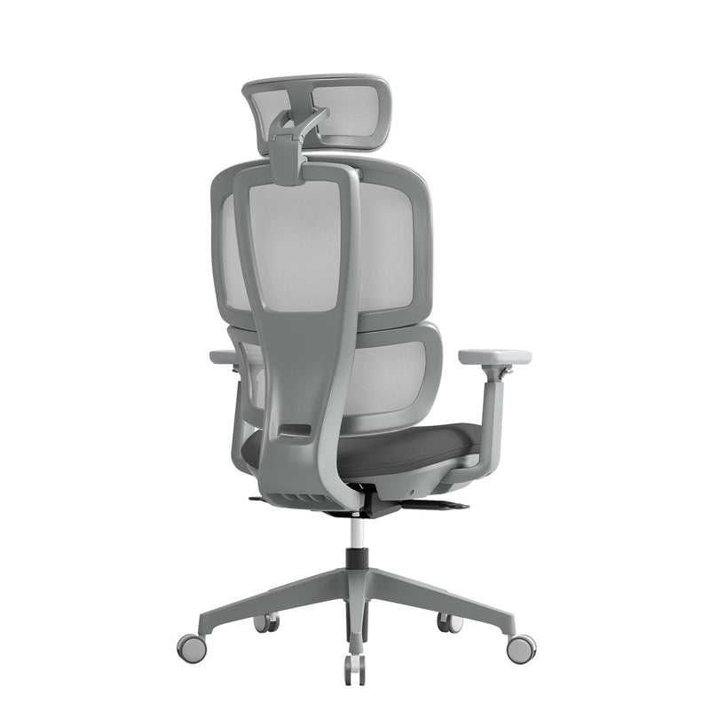 Shelby Mesh Back Operator Chair With Fabric Seat & Headrest - NWOF