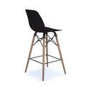 Strut Multi-Purpose Stool With Natural Oak 4 Leg Frame And Black Steel Detail - NWOF