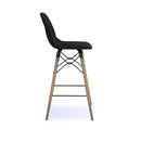 Strut Multi-Purpose Stool With Natural Oak 4 Leg Frame And Black Steel Detail - NWOF
