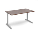 TR10 800mm Deep Straight Desk - Walnut - NWOF
