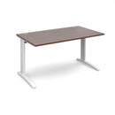 TR10 800mm Deep Straight Desk - Walnut - NWOF