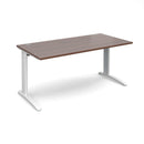 TR10 800mm Deep Straight Desk - Walnut - NWOF