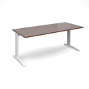 TR10 800mm Deep Straight Desk - Walnut - NWOF