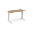 TR10 600mm Deep Straight Desk - Oak - NWOF