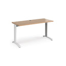 TR10 600mm Deep Straight Desk - Beech - NWOF