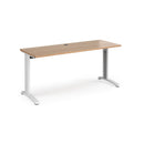 TR10 600mm Deep Straight Desk - Beech - NWOF