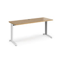 TR10 600mm Deep Straight Desk - Oak - NWOF