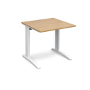 TR10 800mm Deep Straight Desk - Oak - NWOF