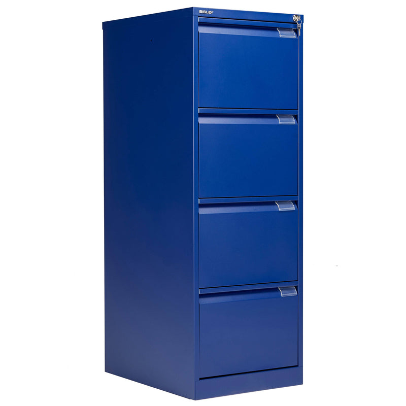 Bisley Classic Steel Filing Cabinet - Blue - NWOF