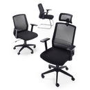 Denali Visitor Chair - Black Mesh - NWOF