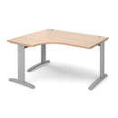 TR10 Deluxe Ergonomic Desk - Beech - NWOF