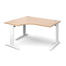 TR10 Deluxe Ergonomic Desk - Beech - NWOF