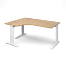 TR10 Deluxe Ergonomic Desk - Oak - NWOF