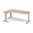 TR10 Deluxe Ergonomic Desk - Oak - NWOF