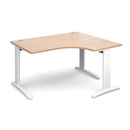 TR10 Deluxe Ergonomic Desk - Beech - NWOF