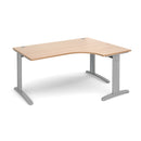 TR10 Deluxe Ergonomic Desk - Beech - NWOF