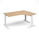 TR10 Deluxe Ergonomic Desk - Oak - NWOF