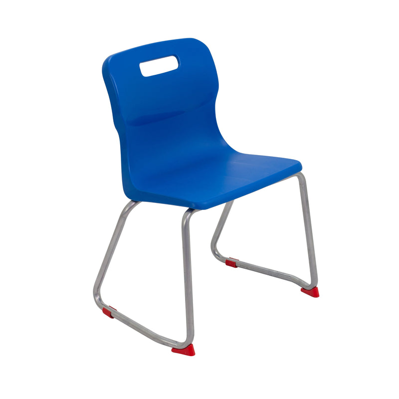 Titan Skid Base Classroom Chair Size 4 (8-11 Years) - NWOF