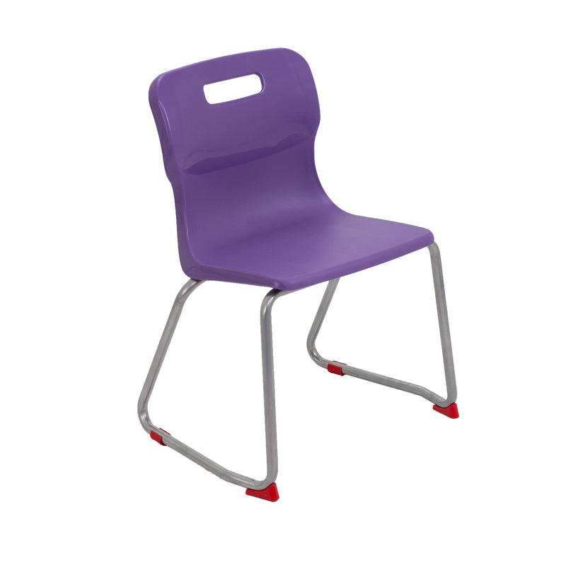 Titan Skid Base Classroom Chair Size 4 (8-11 Years) - NWOF