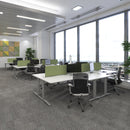 TR10 Ergonomic Desk - Grey Oak - NWOF