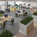 TR10 800mm Deep Straight Desk - Oak - NWOF