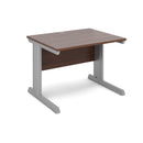Vivo 800mm Deep Straight Desk - Walnut - NWOF