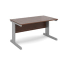 Vivo 800mm Deep Straight Desk - Walnut - NWOF