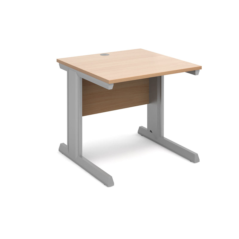 Vivo 800mm Deep Straight Desk - Beech - NWOF