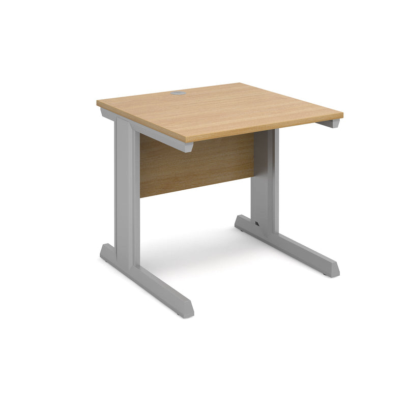 Vivo 800mm Deep Straight Desk - Oak - NWOF