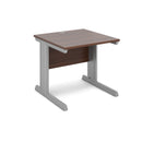 Vivo 800mm Deep Straight Desk - Walnut - NWOF