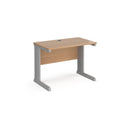 Vivo 600mm Deep Straight Desk - Beech - NWOF