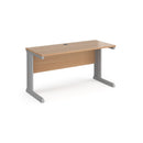 Vivo 600mm Deep Straight Desk - Beech - NWOF